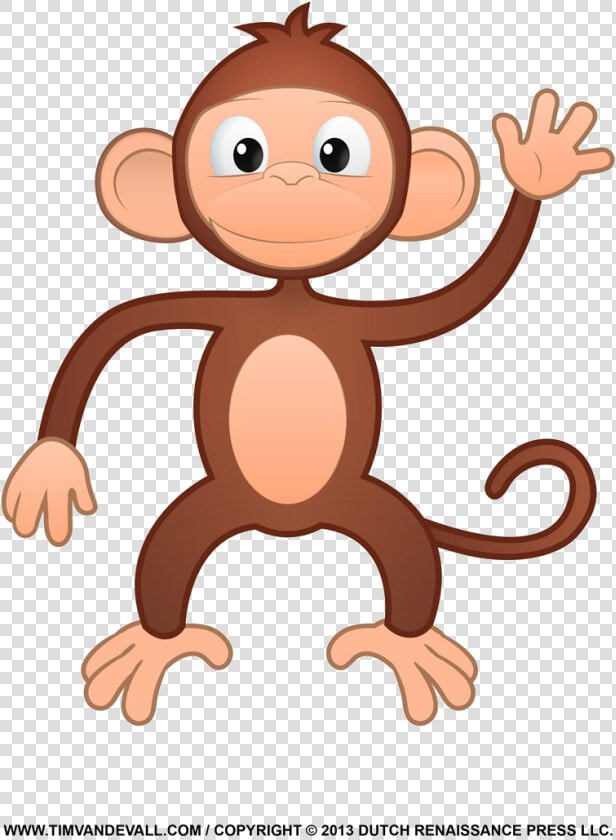 Monkey Printable Clipart Coloring Pages Cartoon Crafts   Monkey Clipart  HD Png DownloadTransparent PNG