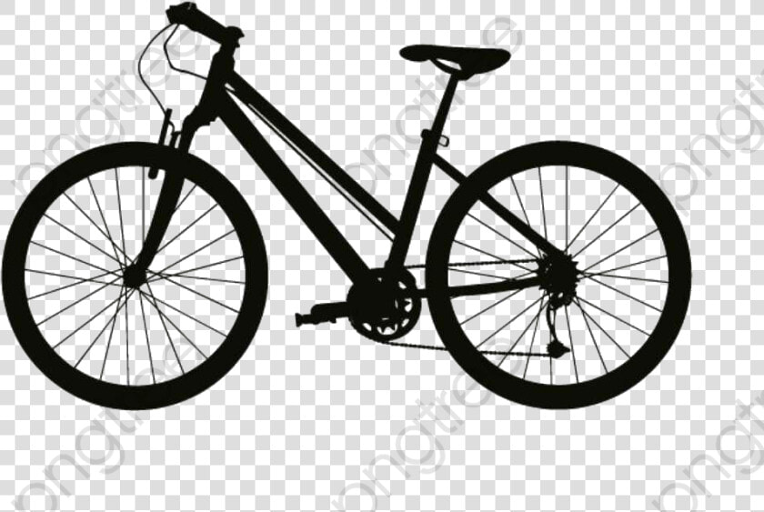 Bike Silhouette  Bike Clipart  Bicycle  Black Png Transparent   Ariel Mechanical Disc Step Through  Png DownloadTransparent PNG