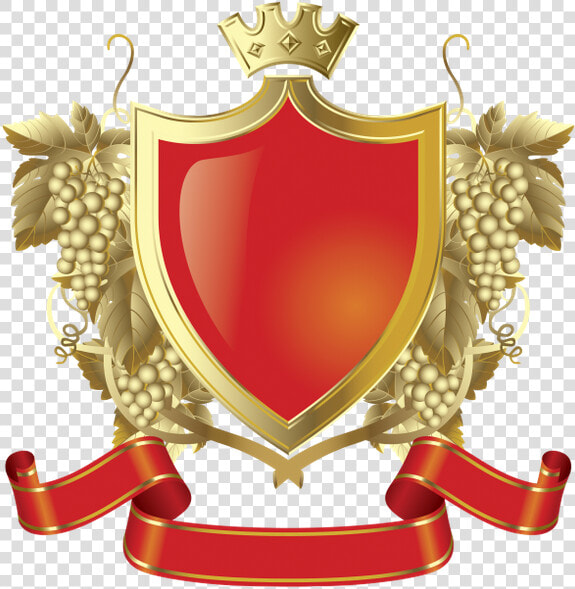 Золотая Корона  Золотой Щит  Золотой Венок  Лента    Red Royal Emblem Vector  HD Png DownloadTransparent PNG