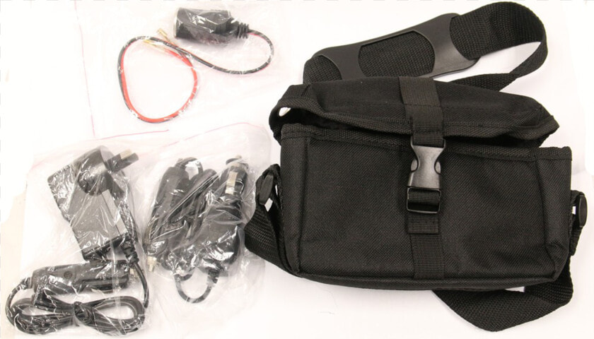 Night Saber Battery Bag With 240v  amp  12v Chargers Cigarette   Fanny Pack  HD Png DownloadTransparent PNG