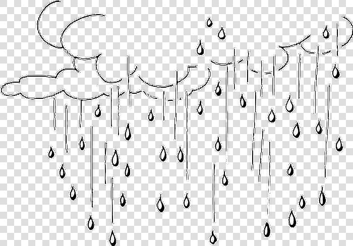  lluvia  rain  drawing  dibujo   Rain Drops Black And White Clipart  HD Png DownloadTransparent PNG