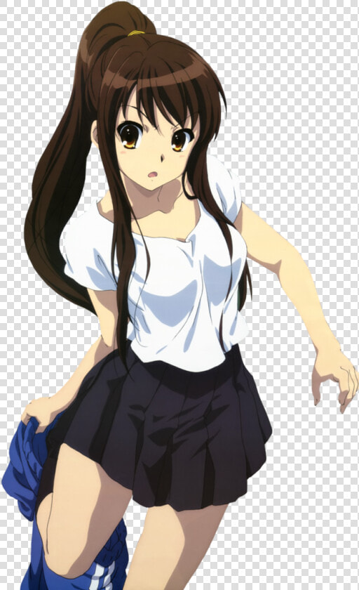 Horiuchitomoko   Long Hair Haruhi Suzumiya  HD Png DownloadTransparent PNG