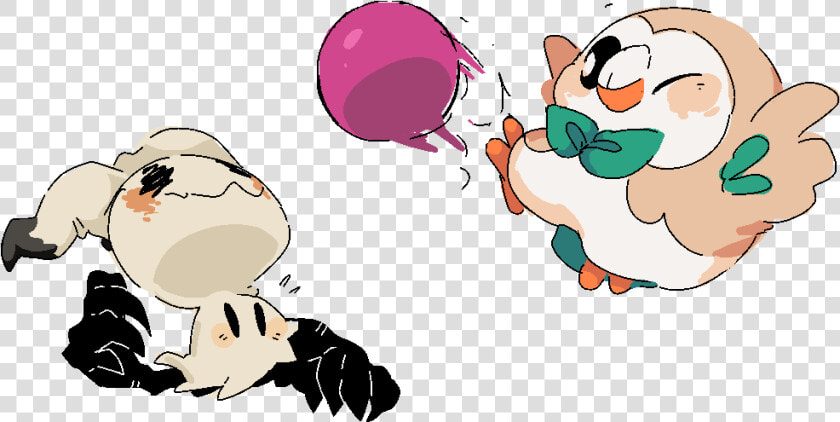 Mimikyu And Rowlet  HD Png DownloadTransparent PNG