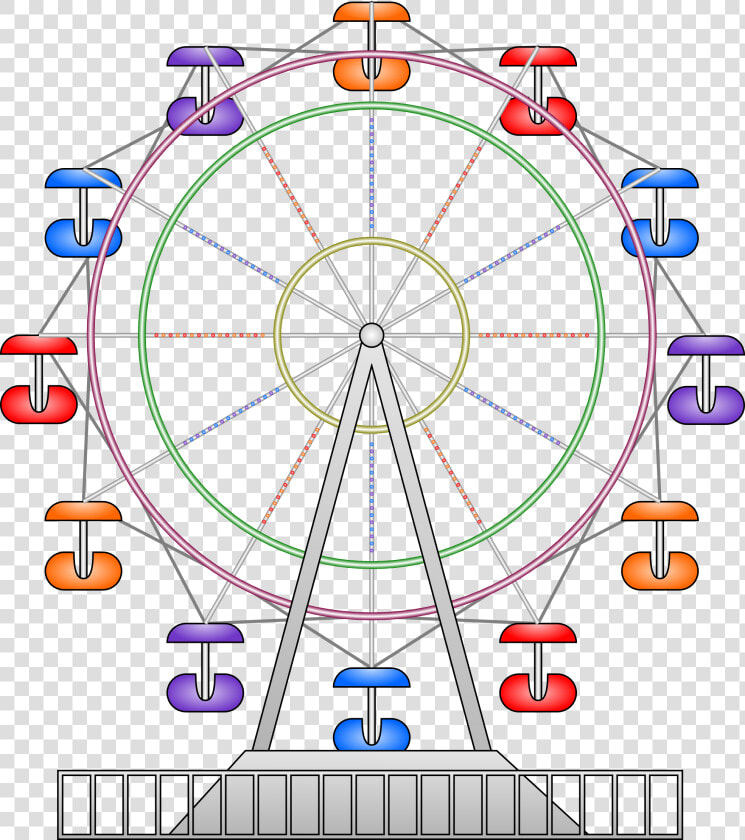 Clipart Ferris Wheel Cartoon  HD Png DownloadTransparent PNG