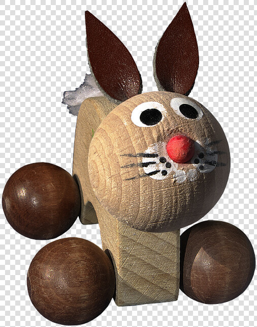 Easter Decoration  Wooden Toys  Hare  Face  Rabbit   Animal Figure  HD Png DownloadTransparent PNG