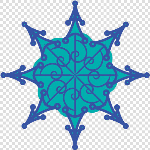 Copos De Nieve Tipo Mandalas   Circle  HD Png DownloadTransparent PNG