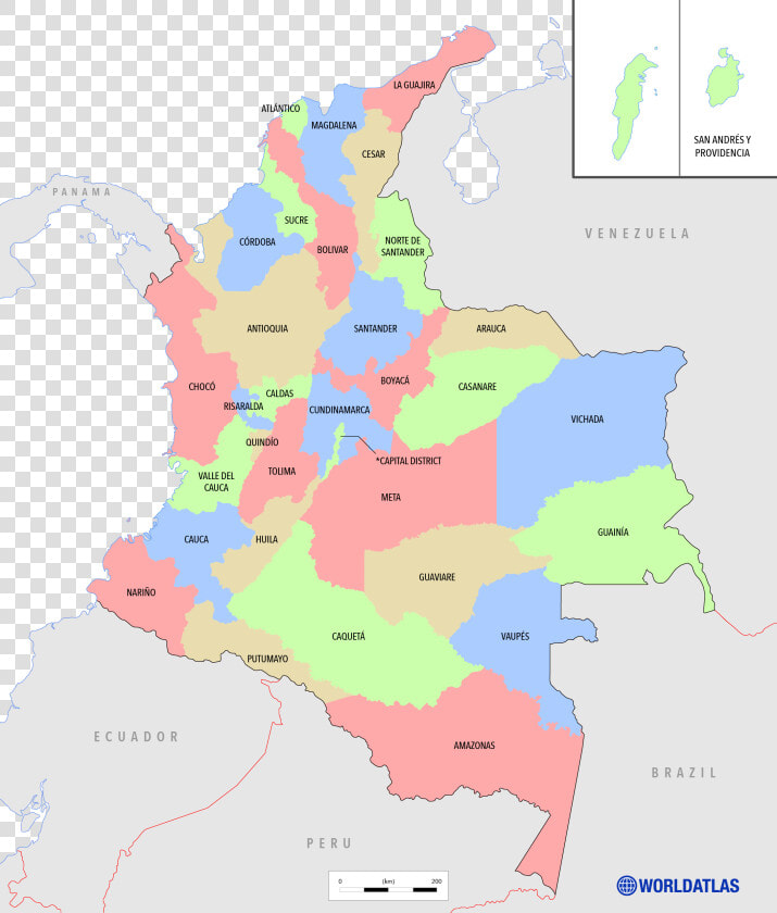 Map Of Colombian Departments   Venezuela Flag And Map  HD Png DownloadTransparent PNG