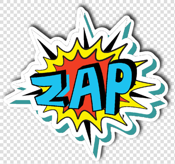 Clip Art Zap Vinyl Die Cut   Comic Book Words Png  Transparent PngTransparent PNG