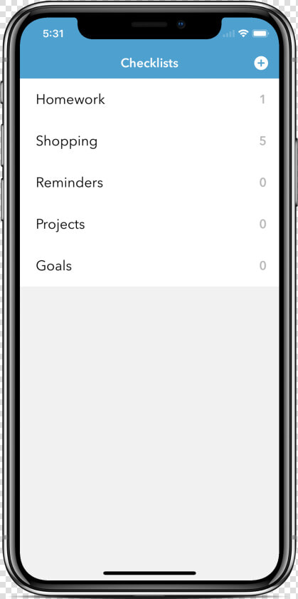 Iphone Png Checklist Minimalist Reminders App Swift   Iphone 10 Transparent Png  Png DownloadTransparent PNG