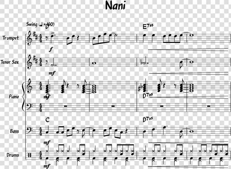 Nani Nani Sheet Music  HD Png DownloadTransparent PNG