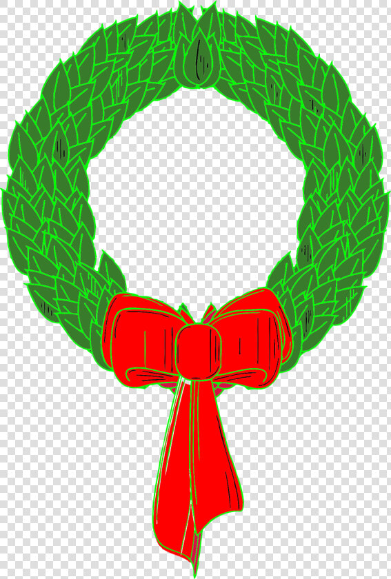 Wreath Chaplet Christmas Free Picture   Green Wreath Clip Art Free  HD Png DownloadTransparent PNG