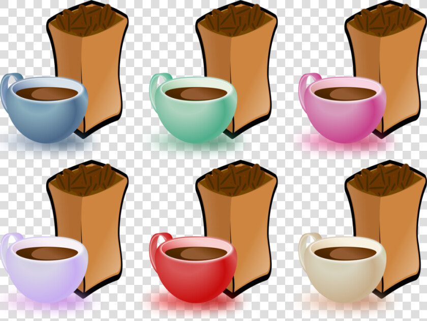 Pottery ceramic cup   Coffee Beans Clip Art  HD Png DownloadTransparent PNG