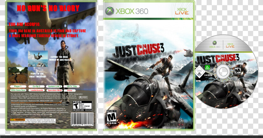 Just Cause 3 Box Cover   Just Cause 3 Para Xbox 360  HD Png DownloadTransparent PNG