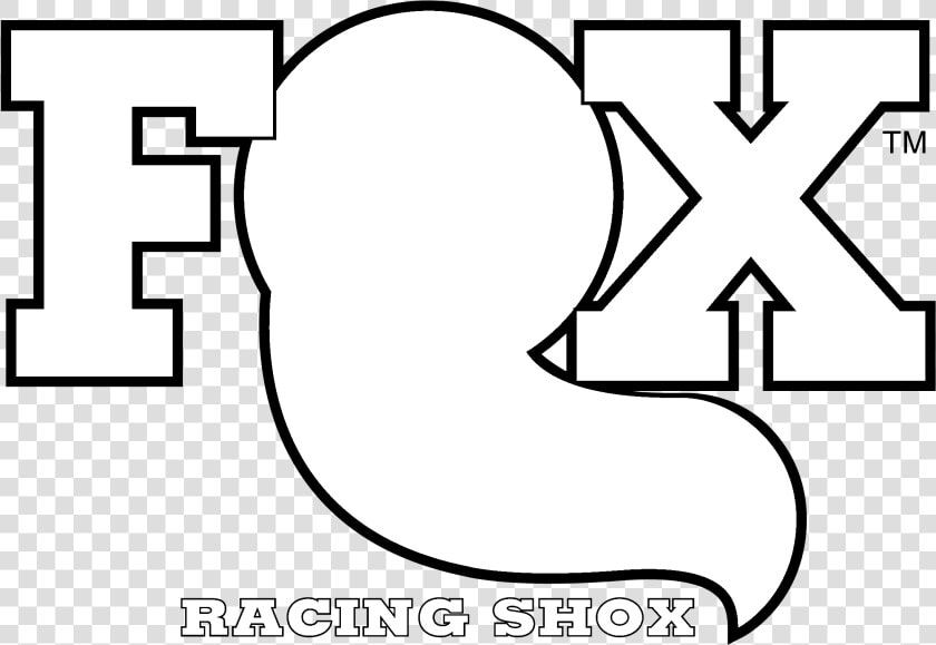 Fox Racing Shox Logo Black And White   Poster  HD Png DownloadTransparent PNG