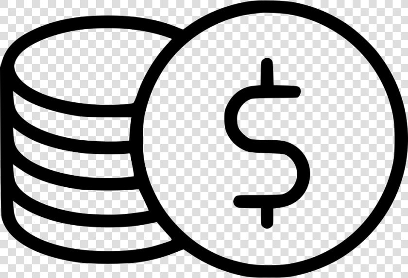 Coins Stack Dollar Sign   Circle  HD Png DownloadTransparent PNG