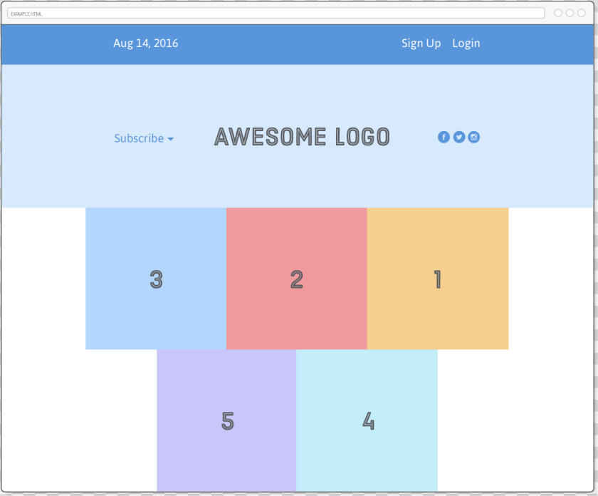 Web Page With Grid Rows Displayed Backwards   Html Container  HD Png DownloadTransparent PNG