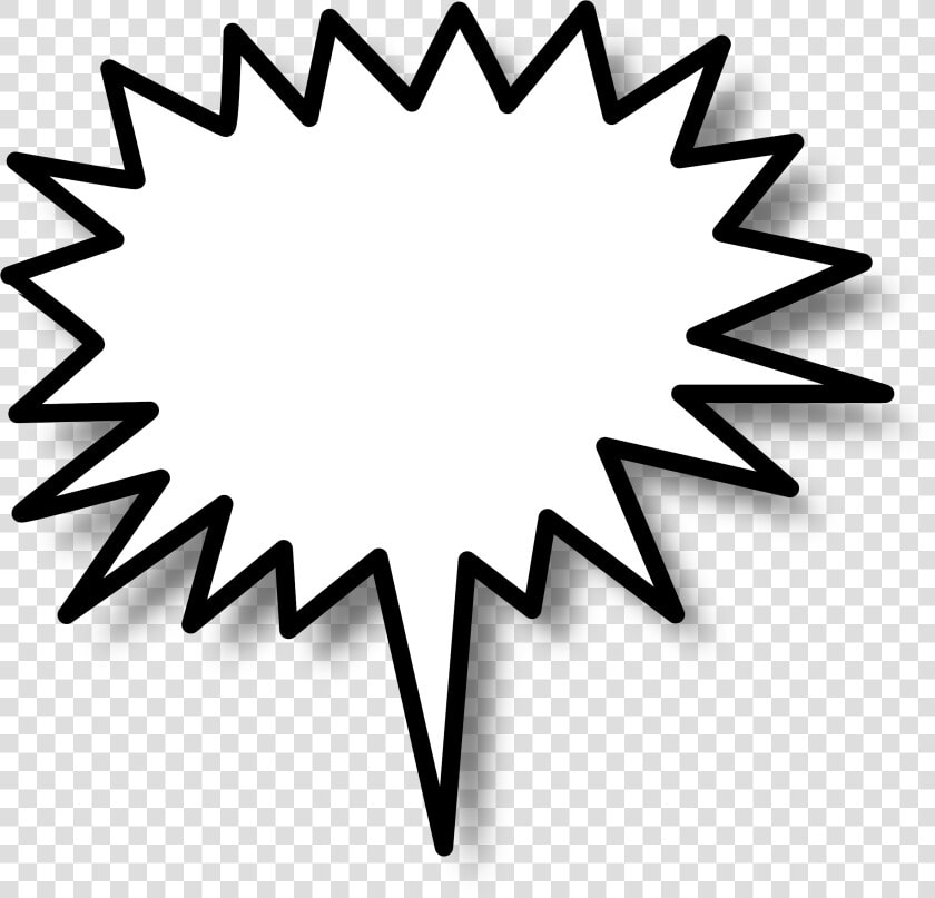 Clip Art Blank Speech Bubble   Star Burst Clip Art  HD Png DownloadTransparent PNG