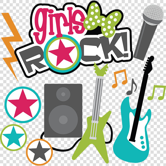 Girls Rock Svg Scrapbook Collection Teen Svg Files   Girls Rock Clip Art  HD Png DownloadTransparent PNG