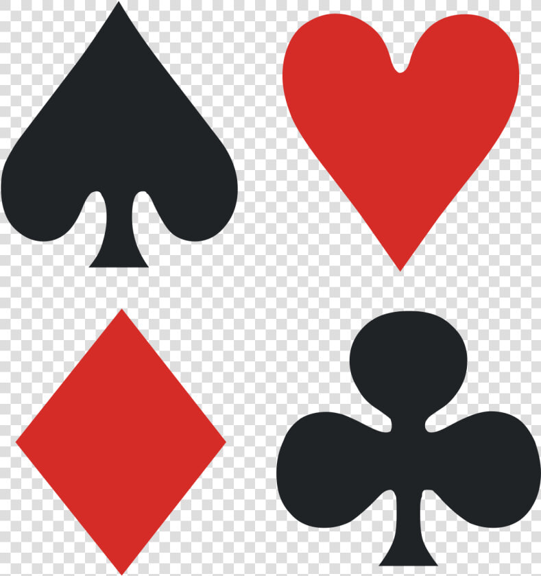 Transparent Corazones Rojos Png   Clubs Spades Diamonds And Hearts  Png DownloadTransparent PNG