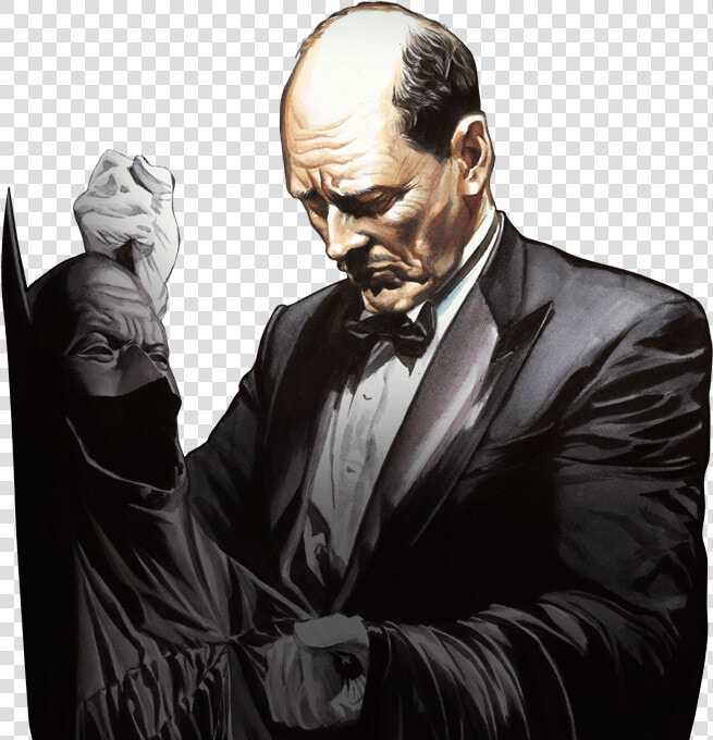 Alfred Pennyworth Courtesy Dc Comics   Alex Ross Batman  HD Png DownloadTransparent PNG