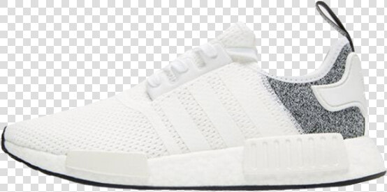 Adidas Nmd R1 White Grey Jd Exclusive Title Adidas   Adidas Nmd White Grey  HD Png DownloadTransparent PNG