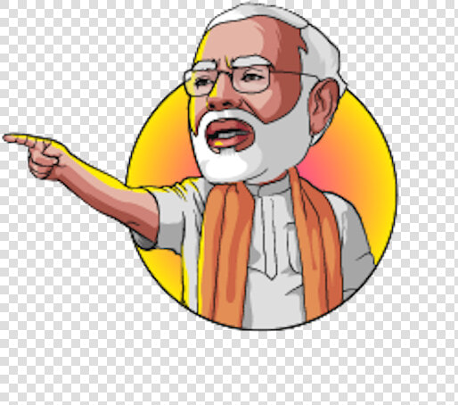 Narendra Modi Stickers Messag   Narendra Modi Vector  HD Png DownloadTransparent PNG