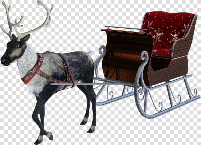 Santa Sleigh Png   Santas Sleigh Transparent Free  Png DownloadTransparent PNG