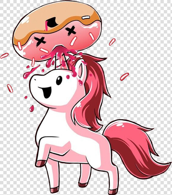  unicorn  unicornio  kawaii  kawaiiunicorn  cupcake   Anime Donut Unicorn  HD Png DownloadTransparent PNG