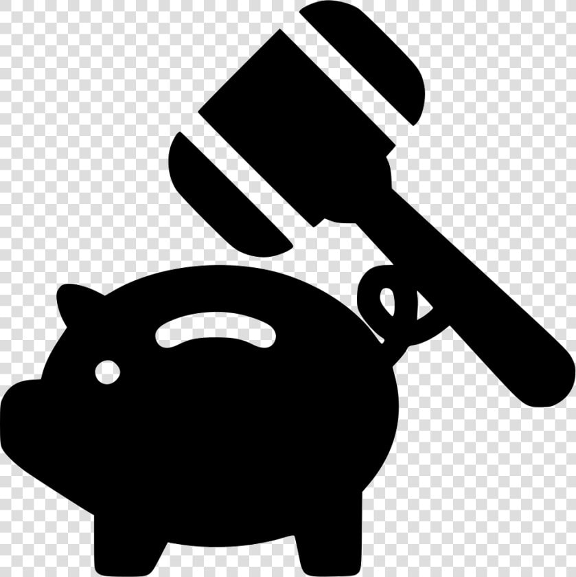 Break Piggy Bank   Breaking The Bank Cartoon  HD Png DownloadTransparent PNG