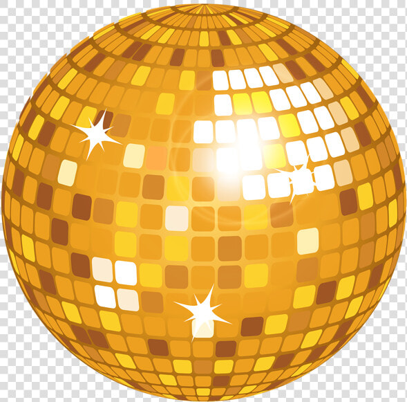 Dj Clipart Disco Ball Light   Disco Ball Cartoon Gold  HD Png DownloadTransparent PNG