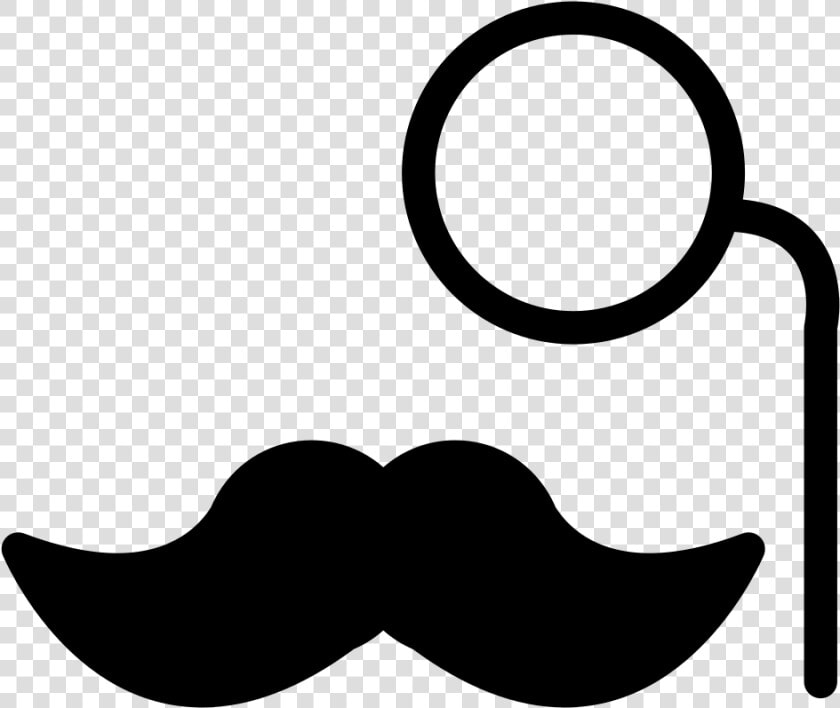 Mustache With Eye Lens   Lente De Un Solo Ojo  HD Png DownloadTransparent PNG