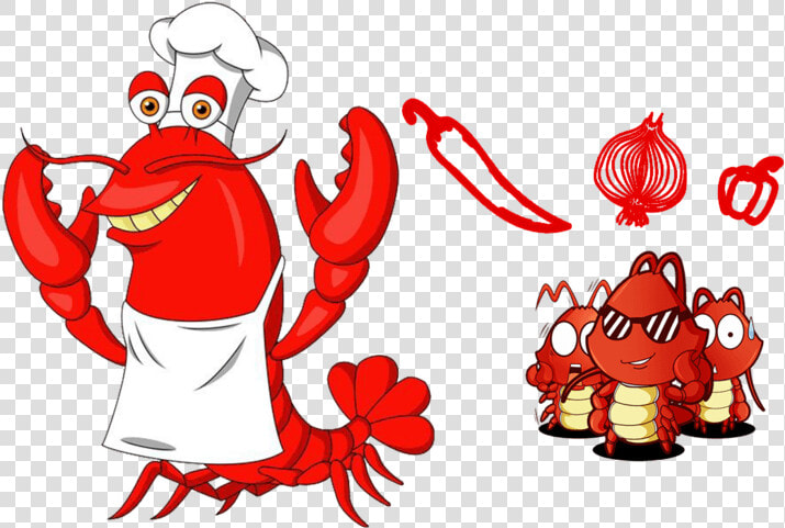 Lobster Chef Vector Graphics Stock Photography Illustration   Clipart Red Lobster Cartoon  HD Png DownloadTransparent PNG