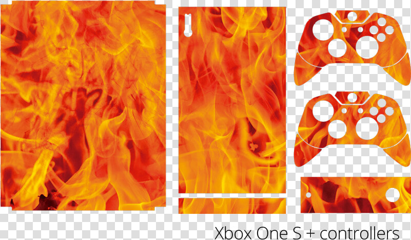 Fire Xbox Skin Sticker   Fire Xbox Controllers  HD Png DownloadTransparent PNG