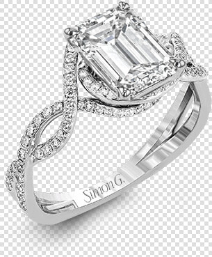 18k White Gold Engagement Ring The Diamond Shop  Inc   Engagement Ring  HD Png DownloadTransparent PNG