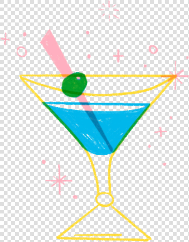  drink  cocktail  sketch  drawing  illustration  overlay   Blue Lagoon  HD Png DownloadTransparent PNG