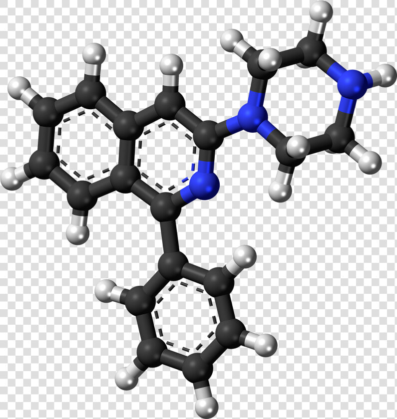 Perafensine Molecule Ball   Raspberry Ketone Ball And Stick  HD Png DownloadTransparent PNG