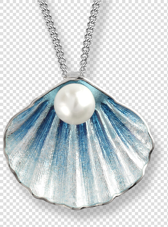 Nicole Barr Designs Sterling Silver Shell Necklace   Shell Necklace With Pearls  HD Png DownloadTransparent PNG