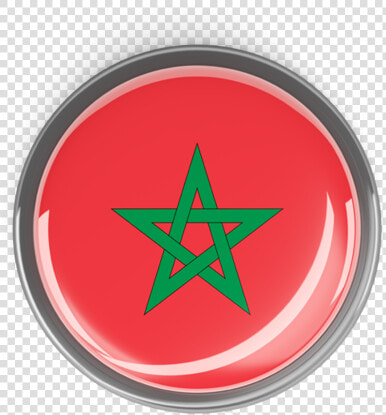 Metal Framed Round Button   Morocco Round Flag Png  Transparent PngTransparent PNG