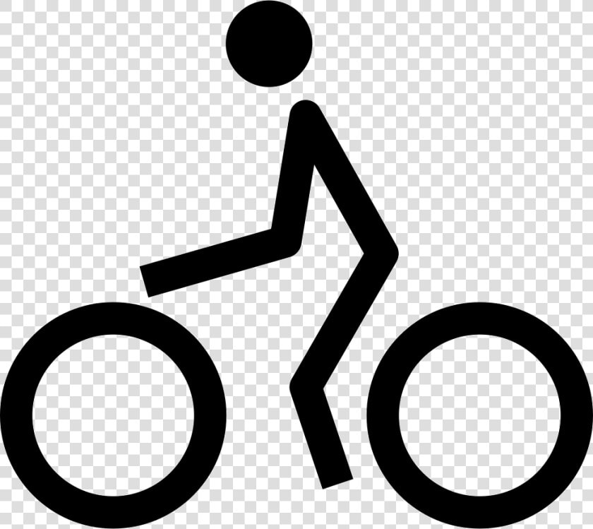 Cyclist   Simbolo Uomo In Bici  HD Png DownloadTransparent PNG