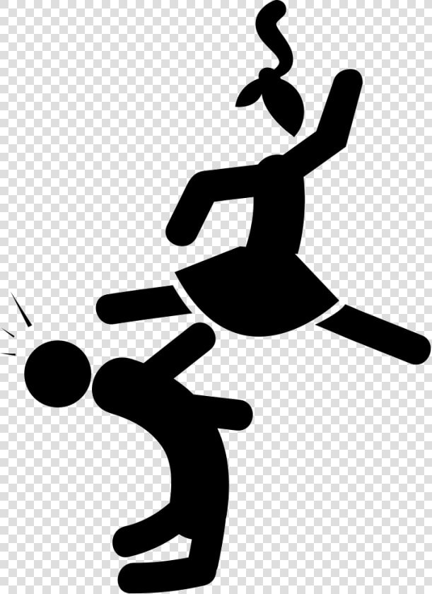 Girl Kicking A Boy In The Face   Boy Kick Girl Clipart  HD Png DownloadTransparent PNG