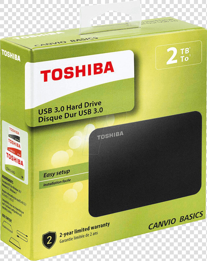 Toshiba Canvio Basics 2tb Toshiba Hdtb420ek3aa   Png   Toshiba Canvio Basics 1tb  Transparent PngTransparent PNG