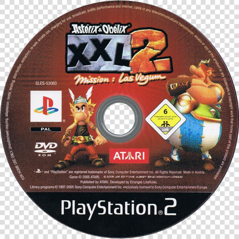 Asterix Obelix Xxl Ps2 Dvd Label  HD Png DownloadTransparent PNG