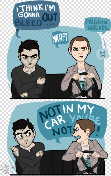 Fanart Teen Wolf Stiles Stilinski Derek Hale Twxmas   Derek And Stiles Fanart  HD Png DownloadTransparent PNG