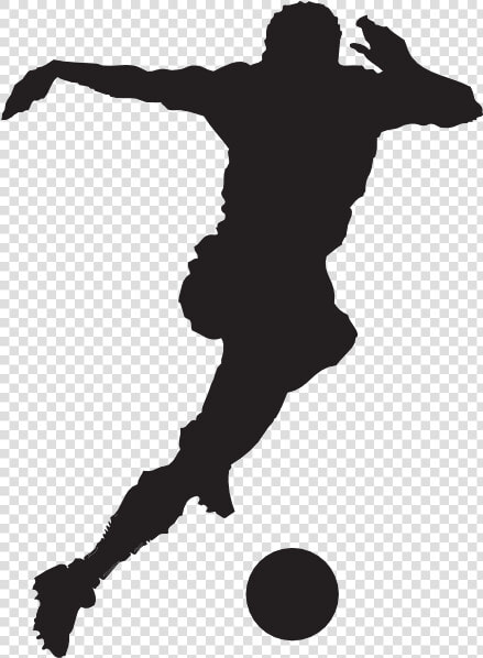 Soccer Cliparts Silhouette Free Best Transparent Png   Soccer Black And White  Png DownloadTransparent PNG