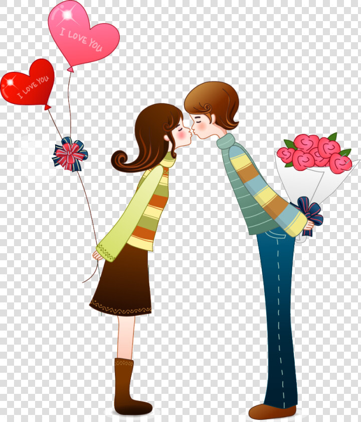 Transparent Enamorados Png   Desenho Casal Beijando Png  Png DownloadTransparent PNG