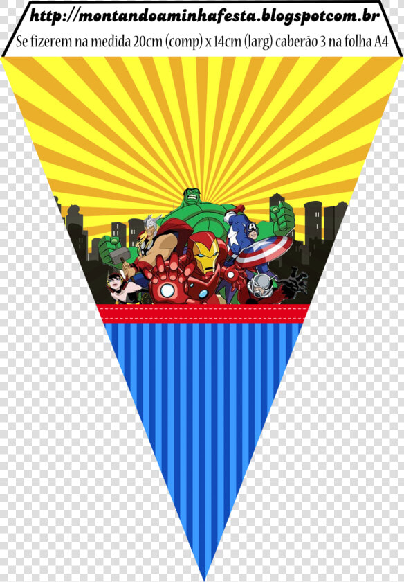 Avengers Comic Version Free Printable Banner   Party  HD Png DownloadTransparent PNG