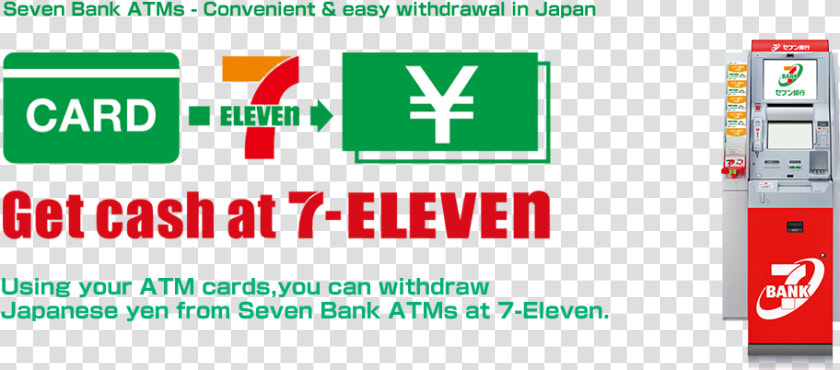 Seven Bank Atms   7 Eleven  HD Png DownloadTransparent PNG