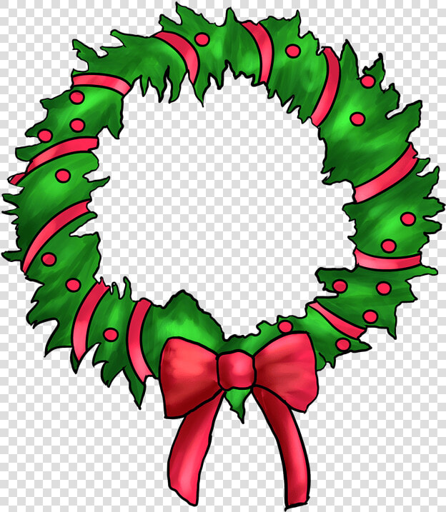 Diy Holiday Wreath Class Ida Grove   Christmas Wreath Clip Art  HD Png DownloadTransparent PNG