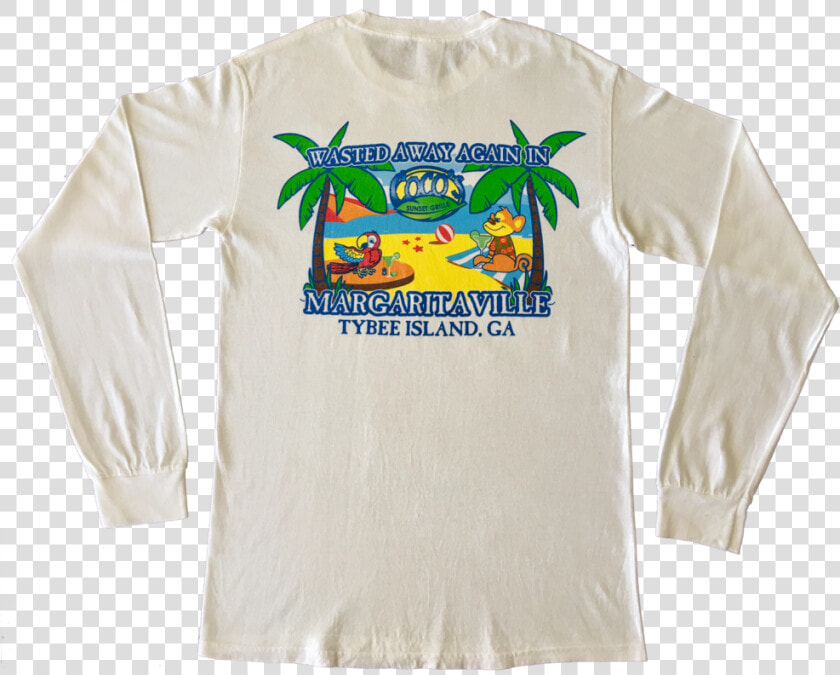 Margaritaville Tshirt Ls White Back  HD Png DownloadTransparent PNG