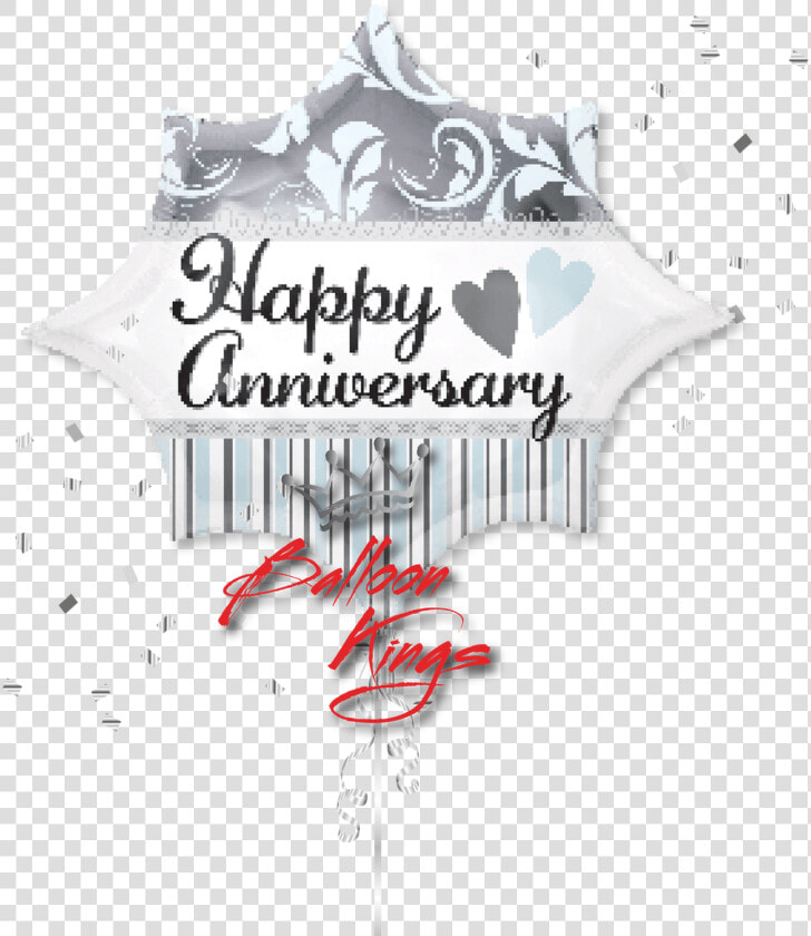 Happy Anniversary Elegant   Happy Anniversary Stick Balloon  HD Png DownloadTransparent PNG